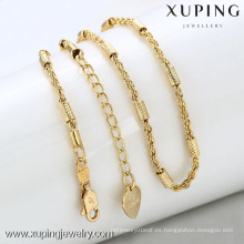 42283-Xuping joyería caliente collar de cadena de imitación de oro simple